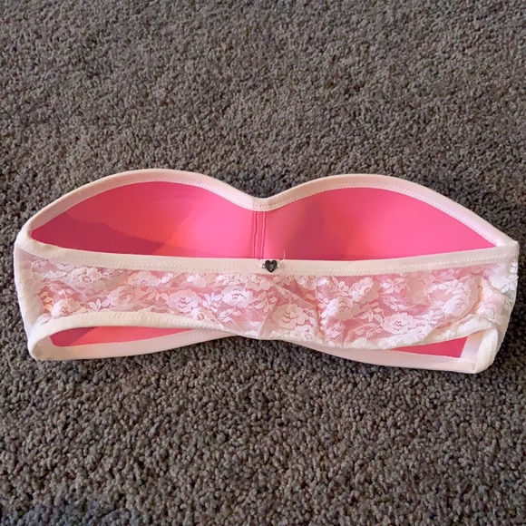 Pink Bandeau Padded Bra - Picture 4 of 5